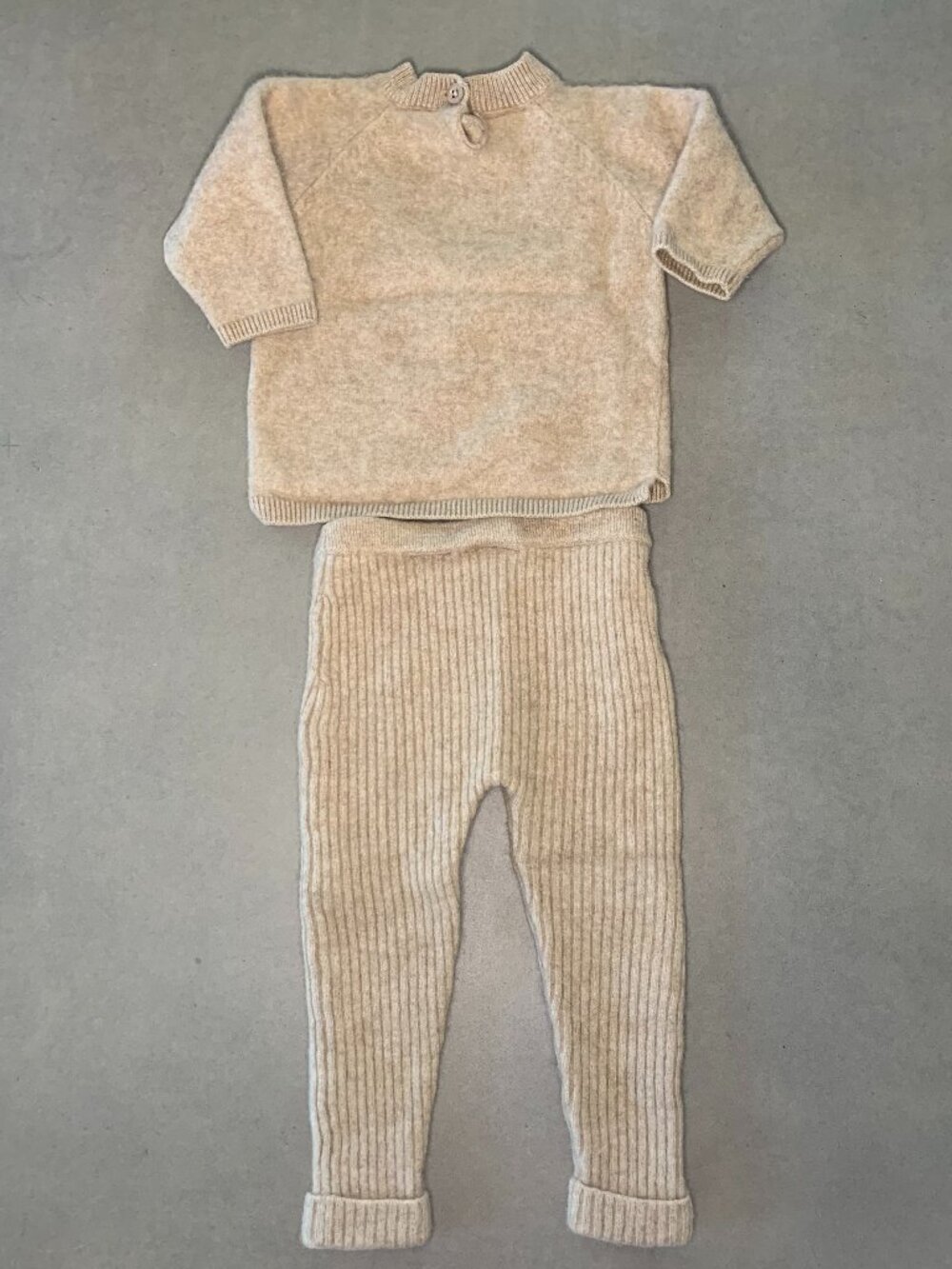 Zara Baby Cashmere Sweater & Pants Matching Set 12–18M - Picture 2 of 3